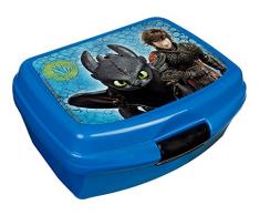 Undercover DRRA9901 Contenitore per Il Pranzo, DreamWorks Dragons, ca. 19 x 17 x 7 cm, Multicolore