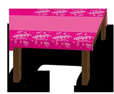 Pioneer Europe- Tovaglia per Feste, Rosa, 45633
