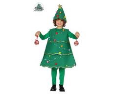 Guirca Costume Albero Natale con Luci 7 - 9 Anni, Multicolore, (41721)