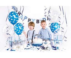 PartyDeco- Kit Decorazioni Party Box Little Plane Festa Compleanno Tema Aeroplani da 39 Pezzi, Colore, SET1