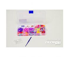 Glow2B Giocattoli 5620093 - Loom bande in scatola con 90 perline, 122 pezzi