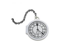 Smiffys Orologio da tasca grande, Bianco, in E.V.A.