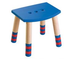 HABA 2919 - Sgabello Puck in Compensato di Betulla, faggio Massiccio, 23,5-32 cm, Blu