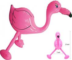 Shatchi 3645-FLAMINGO-INGO-INFLATABLE-PINK-5PK - Fenicotteri Rosa gonfiabili per Addio al Celibato Hawaiano Tropicale Estivo Spiaggia Piscina Party Decorazione