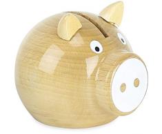 Vilac 5129W - Salvadanaio in Legno Naturale, Colore: Bianco