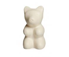 Egmont Toys 14621WH - Salvadanaio Orso in Gommina, Bianco, Multicolore