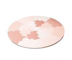 Lalaloom ROSE PLAYMAT - Tappeto per Neonati e Giochi Rotondi in Schiuma EVA, Bambini, Colore Rosa, 1300047