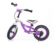 Milly Mally 5901761121735 - Bicicletta per bambini, ruote da 12 con poggiapiedi