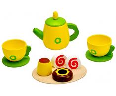 Idena 4100108 - Little Chef caffè - Set di Legno, 11 Parti, Circa 24 x 18 x 6 cm