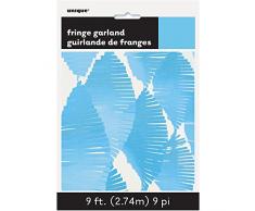 Unique Party 2,7 m 63638 Baby blu carta velina frangia ghirlanda