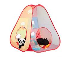 Relaxdays, Interni & Esterni Tenda Gioco Piscina di Palline, 50 Sfere, Ball Pool da 3 Anni in su, Pop Up, per Interni And Esterni, Multicolore, 14 x 95 x 95 cm Ca, 10024754