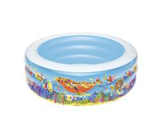 Bestway- Piscina Fondo Marino, Multicolore, 51121