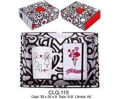 RM- Tazza con Messaggio e Libro Love, Te Amo ma No es Set di cancelleria per la Scuola.