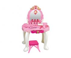Teorema-65611 Specchiera Luci e Suoni con Trousse Make-Up e Accessori Assortiti-Asciugacapelli a Batteria per Bambini, Multicolore, 65611