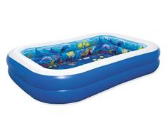 Bestway- Piscina Avventura Marina 3D, Multicolore, 54177