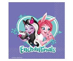 Amscan International 9904851 - Confezione da 16 tovaglioli con stampa Enchantimals