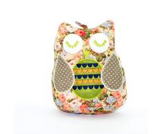 Gifts 4 All Occasions Limited SHATCHI-863 - Fermaporta in tessuto, motivo: gufo, colore: rosa