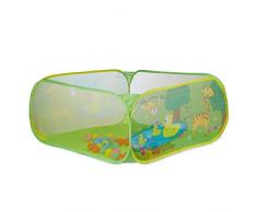 Relaxdays 10022475 Piscina Palline per Neonato da 6 Mesi Ball pool Quadrata 50 Palline BPA free Vasca Pop up HxL 50x110 cm Colorata