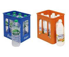 Tanner 0072.6 - Set di bibite, incl. cesta Volvic e cesta di Latte da 6 Bottiglie