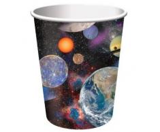 creative Converting BB375533, bicchieri a tema galassia, 266 ml, confezione da 8