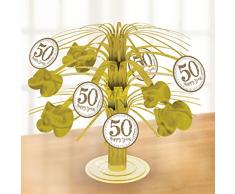 Amscan International 9902220 Sparkling Golden Anniversary foil centrotavola