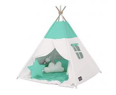 Elfique New Tipi INDIANERZELT SPIELZELT DOPPELT Coperta Imbottita (Tenda con soffitto)