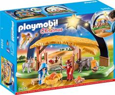 PLAYMOBIL Christmas 9494 Presepe luminoso con piedini estraibili, per bambini dai 4 anni, multicolore, 1 pezzo