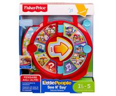 Fisher-Price FXJ70 Little People See N Say Fattoria Parlante Giocattolo Educativo per Imparare a Parlare per Bambini di 18+ Mesi