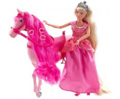 Simba Toys 105734025 - Bambola Steffi Love Principessa a Cavallo
