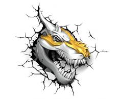 3D Light FX- Transformers Grimlock Lampada LED, Multicolore, 23 x 15 x 35 cm, 4000531