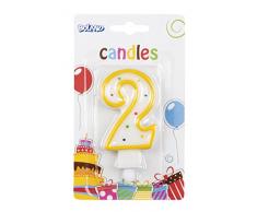 Boland- Candela Numerale, Multicolore, 63402