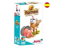 LOKI-Farmini (Ludilo) Versione Spagnola, Tavolo per Bambini, Giocattoli educativi, Giochi di Animali 80872