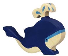 Holztiger - 2041083 - Figurine Animal - Blue Whale con Fontana