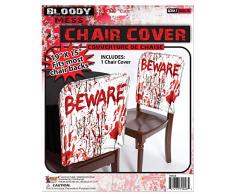 Forum Novelties X79048 Bloody attenti della sedia, rosso/bianco, taglia unica