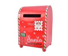 Kaemingk Casetta delle Lettere da Tavolo con Decorazioni Natalizie Natale, Multicolore, 8719152522125