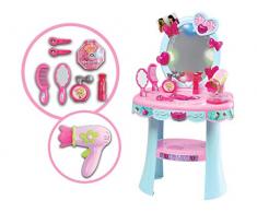 Teorema- Specchiera Magica, Luminosa e Musicale, Colore Rosa/Celeste, 66331