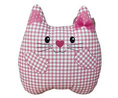 ARTEMODEL- profe Prefe Cuscino in Viscosa Gatto, Colore: Rosa