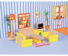 Woodyland Pretend Gioca Doll House Accessori Soggiorno Set (7 pezzi)