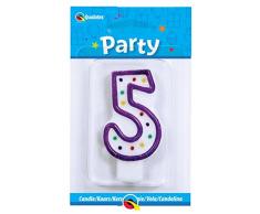 Pioneer Europe- Candela per Feste, Multicolore, 26200