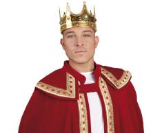 BOLAND B.V. Cappello da carnevale a diversi modelli, ideale travestimento per carnevale e halloween, taglia unica per adulti, accessorio per feste a tema, copricapo dottore pilota marinaio poliziotto strega, corona dorata01317