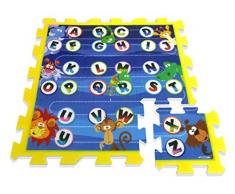 Stamp - Tp674002 - Puzzle sol - imparo Alfabeto in Samusant - Tappeto Schiuma - 88 X 88 x 1,5 cm - 9 Camere
