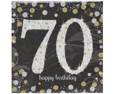 Amscan International 9901713 oro celebrazione ° tovaglioli 33 cm