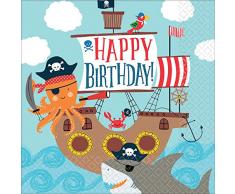 Amscan International 9904649 - Tovaglioli da pranzo stampati, confezione da 16