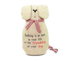 Gifts 4 All Occasions Limited SHATCHI-878 - Fermaporta a forma di cane marrone con pesi, decorazione per la casa, idea regalo, multicolore