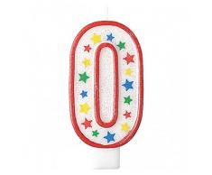 GIVI Itali 51460 Italia Numerale Candela Gigante 0 Glitter cm. 13.5