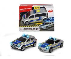 Simba Dickie SOS Police Unit, 3-Asst. Cm. 15, Scala 1:32, Luci E Suoni, Try Me, Multicolore, 4006333059827