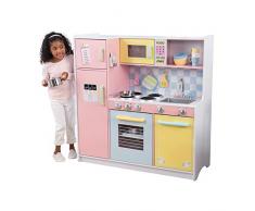 KidKraft 53181 Cucina giocattolo in legno per bambini Large Pastel con telefonino e accessori di gioco inclusi - Pastello