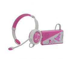Giochi Preziosi Italy - Miracle Tunes Cuffie con Amplificatore Base Musicale, Rosa