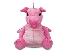 Aurora Sparkle Tales, Cuscino Reversibile Dahlia Il Drago 61250, 30,5 cm, Viola e Rosa, Peluche per Bambini