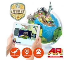 Oregon Scientific SG038R SmartGlobe Air, Mappamondo 3D portatile e pieghevole